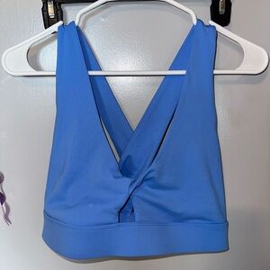 Blue Oasis Twist Sports Bra